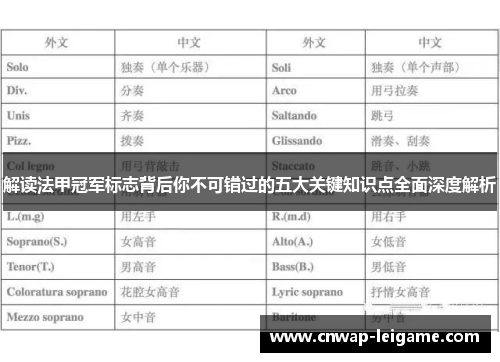 解读法甲冠军标志背后你不可错过的五大关键知识点全面深度解析